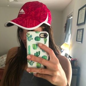 Pink adidas hat